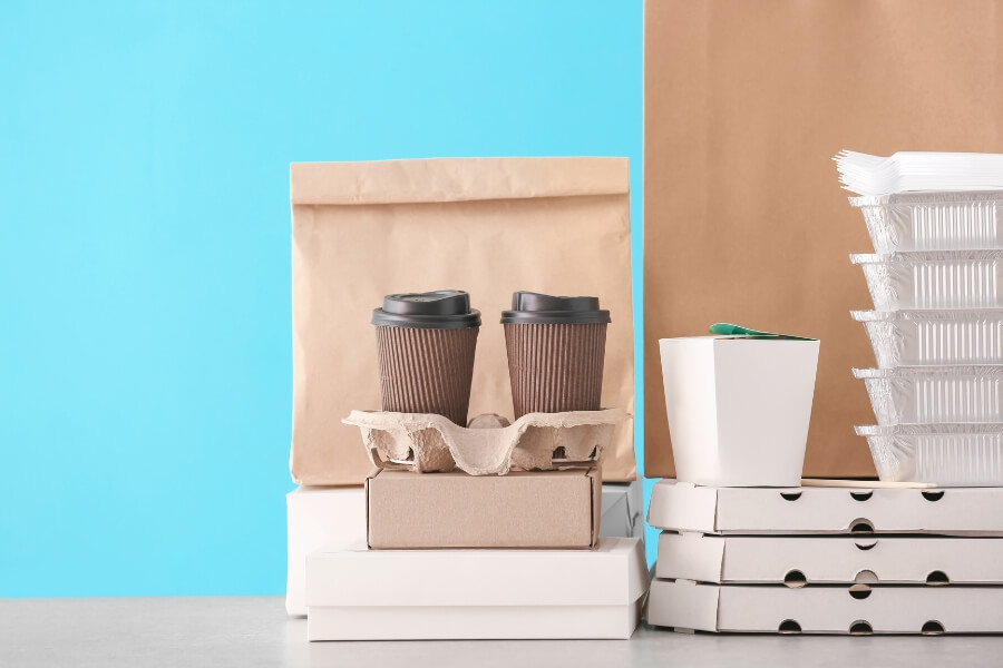 different types of food packaging