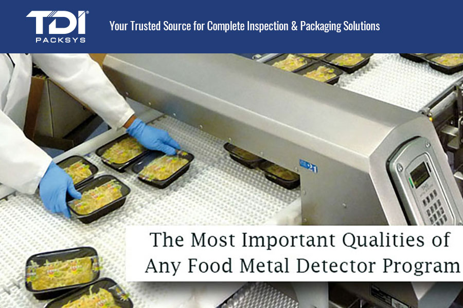 food trays going to a metal detector