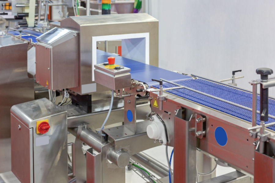food production line food metal detector conveyor belt