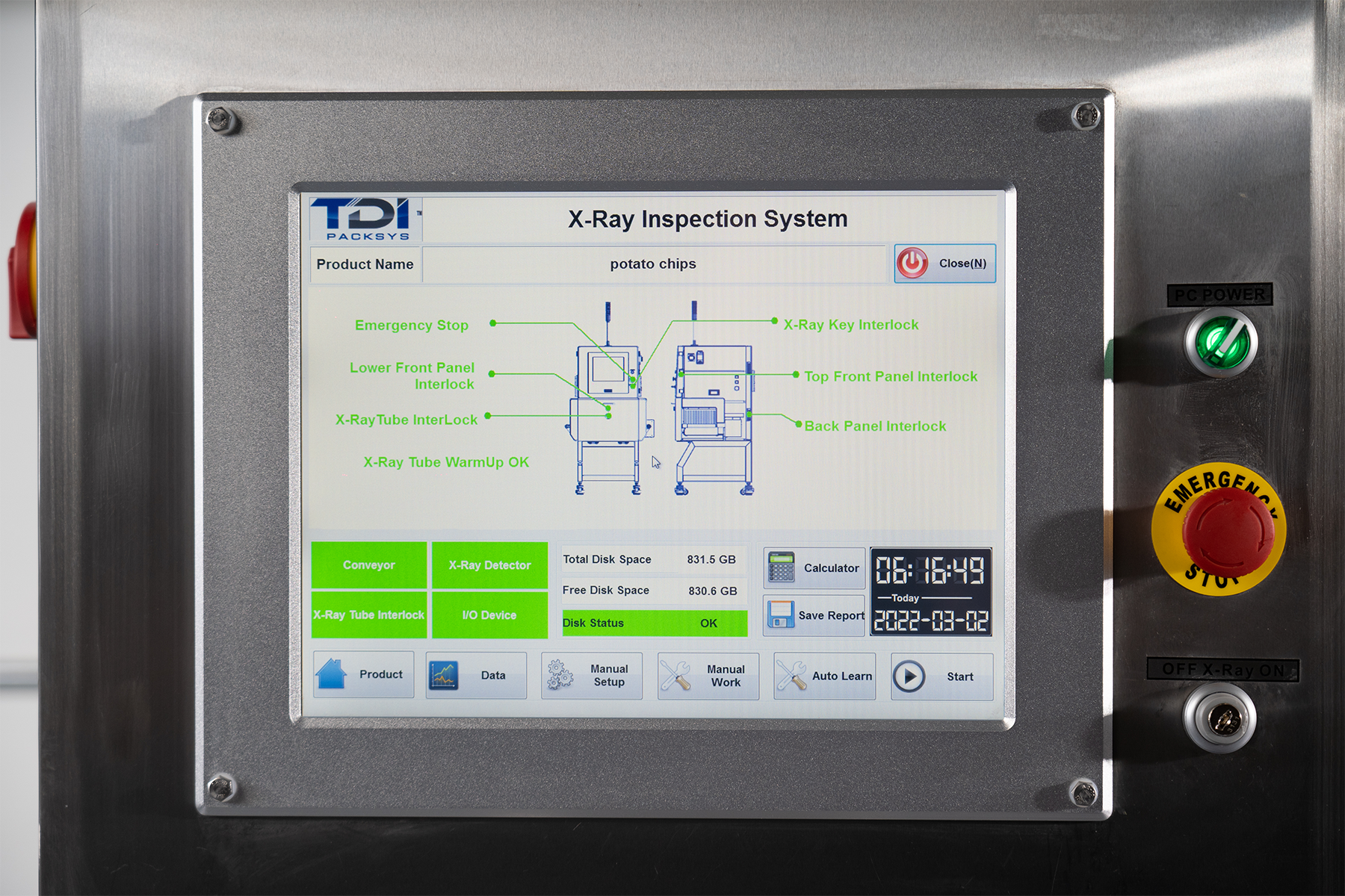 TDI Packsys X-Ray Screen