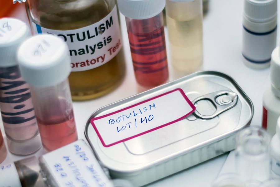 canned food contaminated by clostridium botulinum