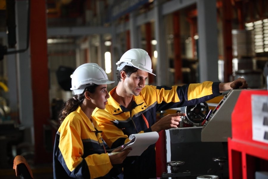 collecting inspection data from a machine