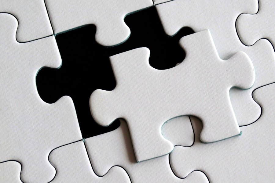 white puzzle piece