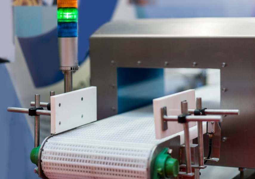 metal detector with conveyor