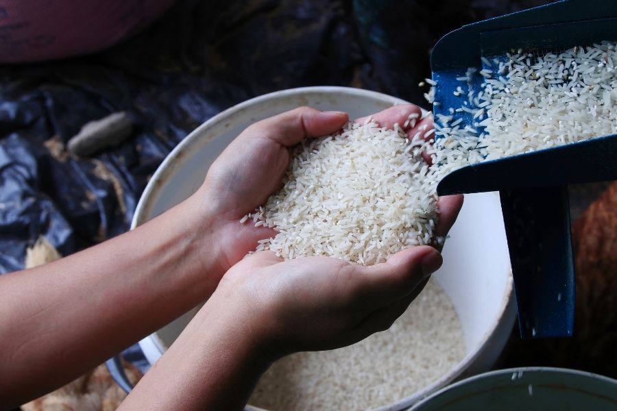 rice produced by a rice mill